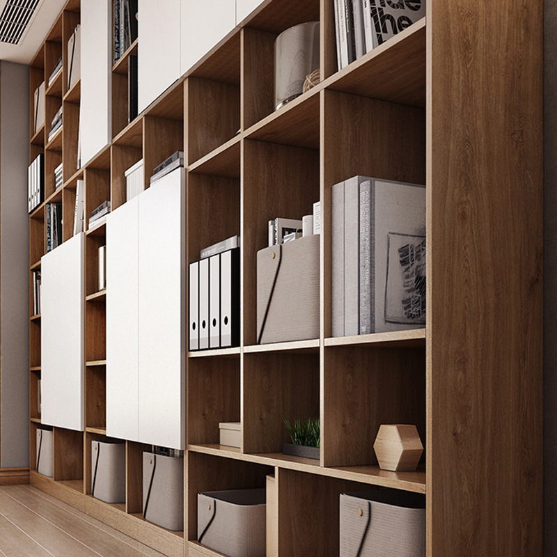 Bookcase Wall With Cabinets