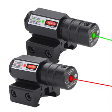 Vista laser a punto rosso/verde in miniatura per la caccia: design regolabile e compatto con supporto da 11/20 mm