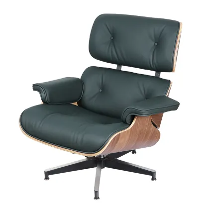 Genuine Leather The Eames chair with Pedal