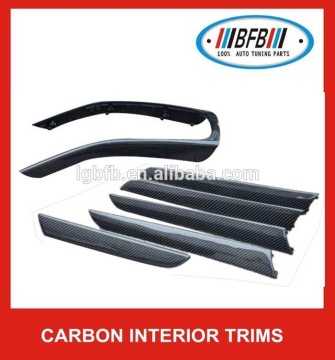 CARBON FIBER INTERIOR TRIM COMPLETE 6 PCS SET GENUINE OEM FOR AUDI A4 B8 2008-2012
