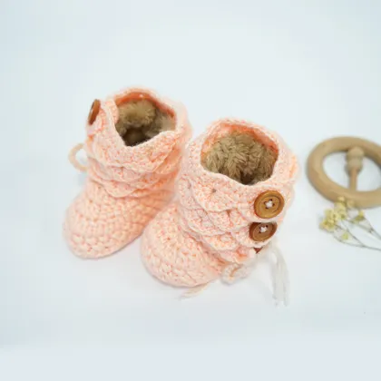 Handmade Inner Villi Crochet Baby Shoes