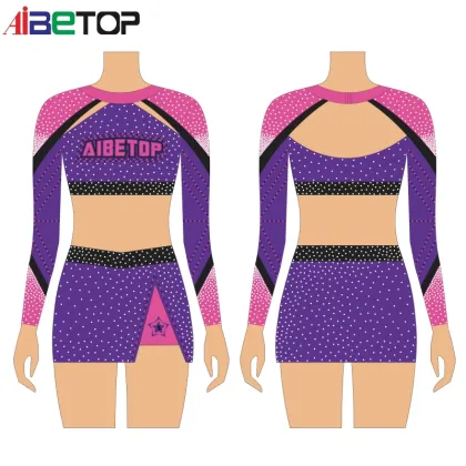 Custom White and Blue Cheer Uniform Set