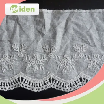Cotton Embroidery Lace Design Chantilly Trim Lace