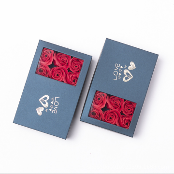 Direct d'usine: Fleurs de savon de la Saint-Valentin haut de gamme, coffre-cadeaux de bijoux de luxe