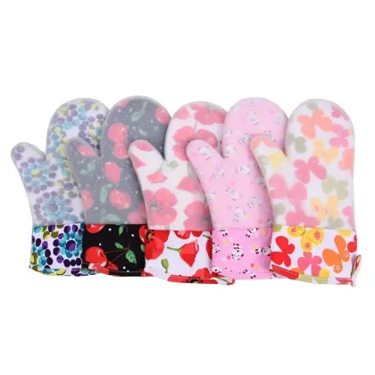 Customized Silicone Oven Mitts with Resistance and Insulation - Smart Oven Mitts with Pattern