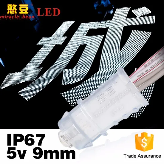 Epistar Single Color DC5V Outdoor 9mm String White Pixel for Decoration