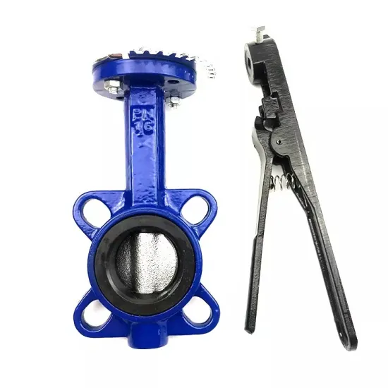Manual Lever Ductile Iron Wafer Type Butterfly Valve