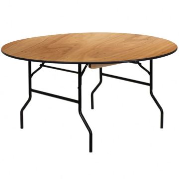 Wooden Foldable Round Outdoor Wedding Banquet Table