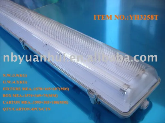 IP65 track fluorescent lighting fixtures