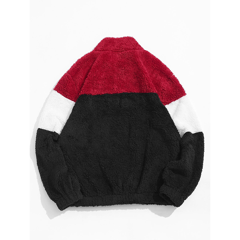 sherpa jacket red