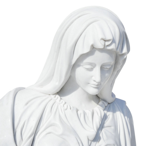 聖母マリアとイエスの大理石の彫刻