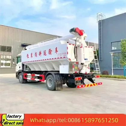 2025 Brand New China Bulk Feed Truck with 5-30 Ton Silos for Grain and Chicken Feed Transportation