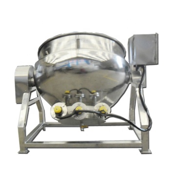 Tetera inclinada eléctrica de acero inoxidable con agitador - 200 litros