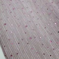 Tessuto a rete increspata con paillettes in poliestere