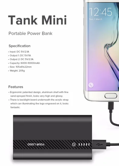 wholesale customization power bank 10000mah,QC3.0 mini power bank