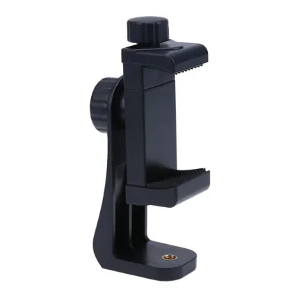 360 Degree Rotatable Mobile Phone Clamp for Tripod