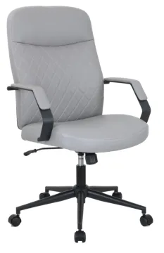 Swivel Adjustable PU Leather Manager Chair with Armrest