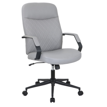 Swivel Adjustable PU Leather Manager Chair with Armrest