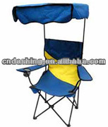 Folding portable canopy beach chairs