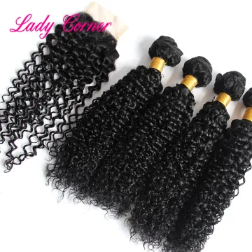 Unprocessed virgin Indian human hair kinky curly closure