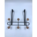 Over The Door Hanger Rack 3 Wood Hooks