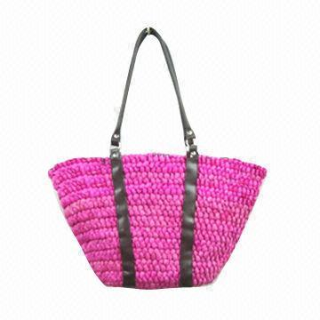 2014 hot sale straw beach handbag, available in various colors
