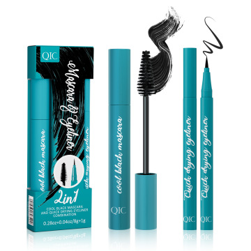 2-in-1-Flüssigkeits-Eyeliner und Mascara-Set-langlebiges natürliches Augen-Make-up für Private Label