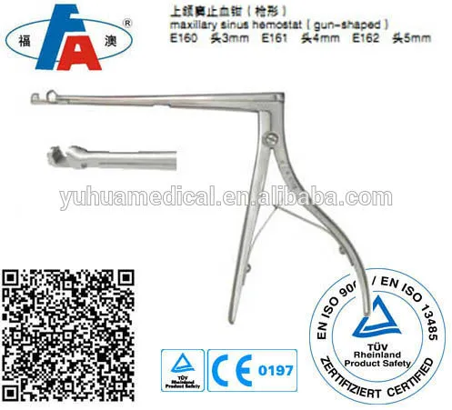 Maxillary sinus hemostat forceps Nose instruments ENT instruments