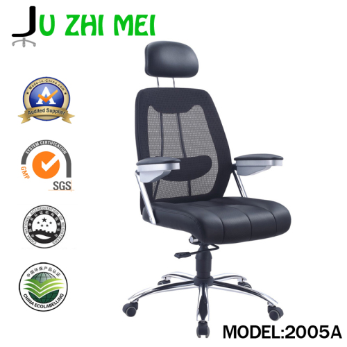 Swivel Mesh Back Leather Seat Office Chair, High Quality Swivel Mesh