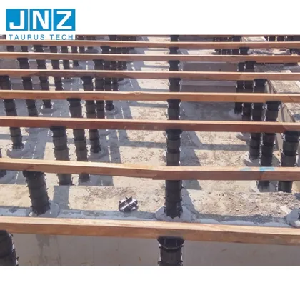 Adjustable plastic paver pedestal for tiles installation