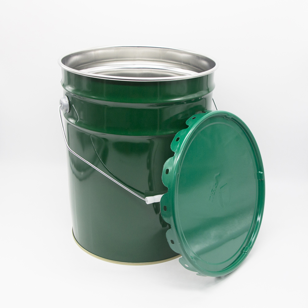 20L metal pail with lock ring lid