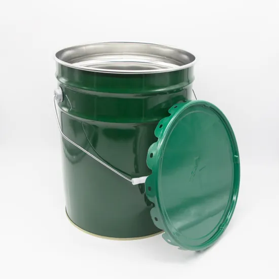 20L metal pail with lock ring lid