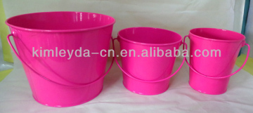 powder coated metal garden bucket