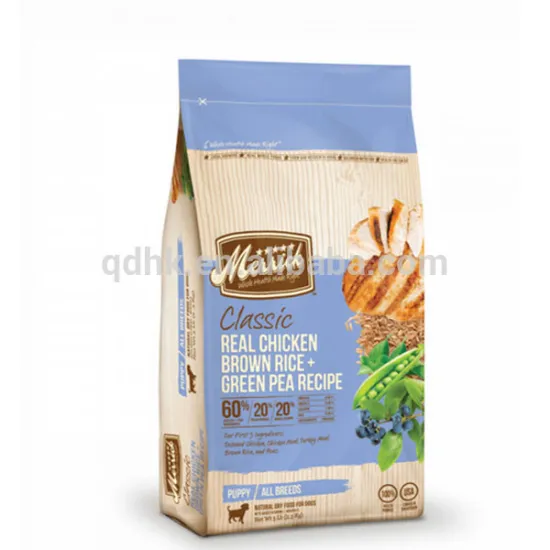 Customer oder pet food stand up pouch