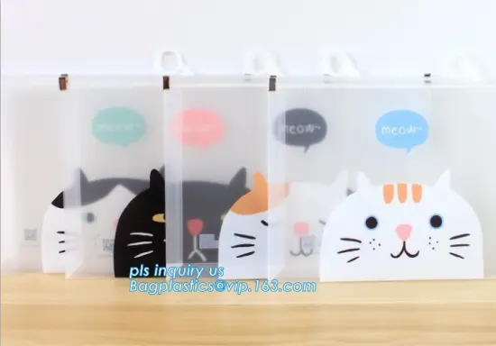 Document Bag with Plastic Slider Stationery Penil Pen Case Storage Bag, Student office slider transpraent plastic storage bag