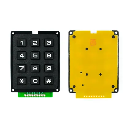3x4 Keypad Matrix 12 Key Keyboard - MULTICOMP MCAK304NBWB