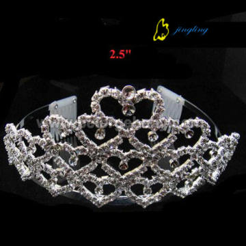 Tiara de novia corazón corona CR-433