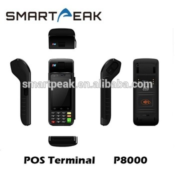 EMV L1 L2 Android handheld POS P8000 with printer