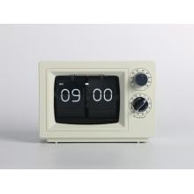 Mini TV Flip Clock na mesa