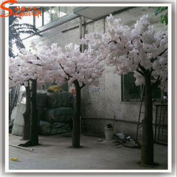 Light pink artificial cherry blossom trees for garden decorations