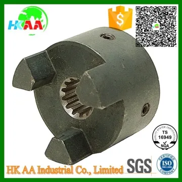 Custom precision flexible jaw couplings, black oxide steel flexible jaw coupling half