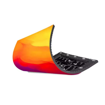 Clear LED Curved Flexible Display Screen 20mm