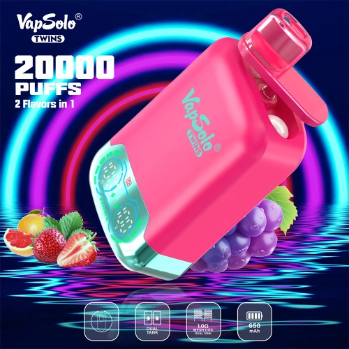 Vapsolo Twins 20000 Puffs dual smaken wegwerp vech Fabrikant fan Sina