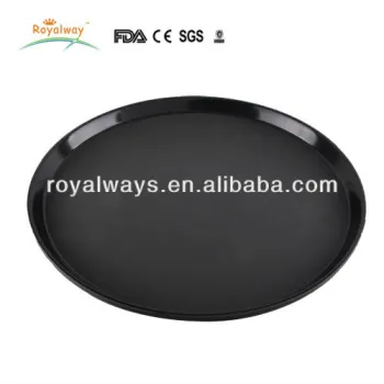 Practical black plastic fast food trays