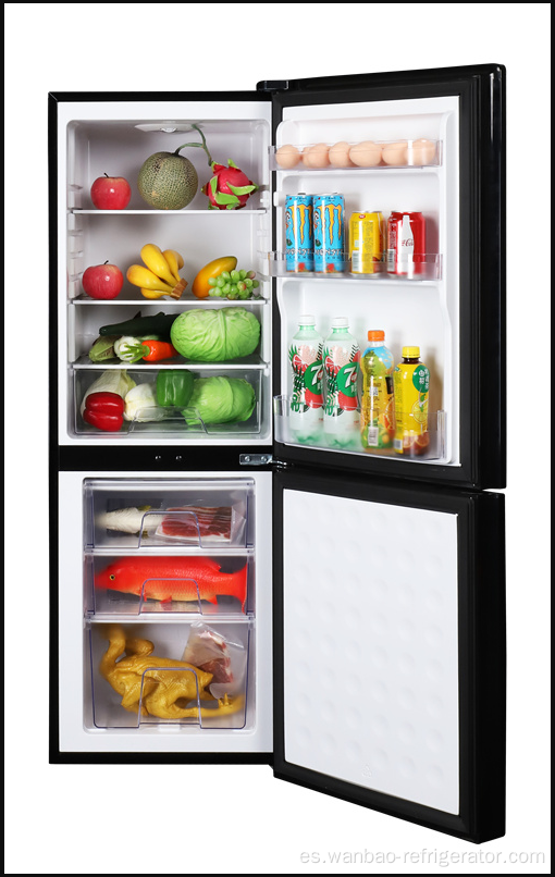 Refrigerador doméstico de doble puerta con congelador superior con congelador