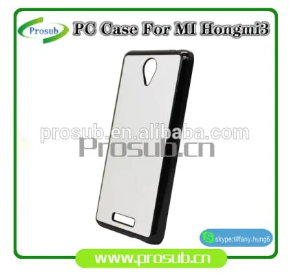 sublimation heat transfer plastic blank diy cell phone case cover skin for SFP-redmi 3/ redmi note 2