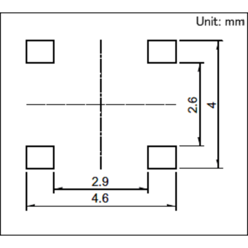 0.4 (एच) मिमी सतह माउंट स्विच