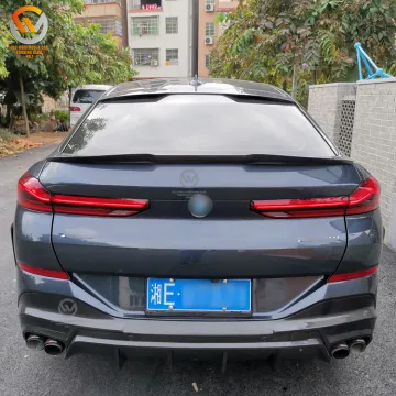 2020 X6 G06 Car Body Parts Kit - Front Bumper Lip, Rear Diffuser, Spoiler