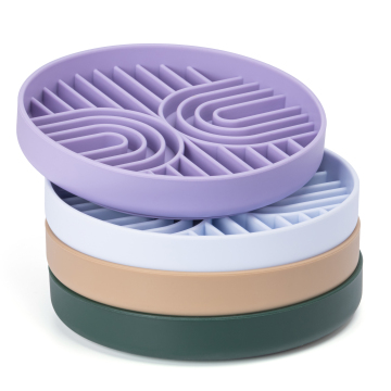 Silicone Dog Bowl Slow Feeder with Suction Cups