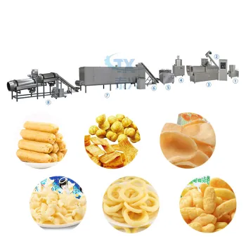 Mini Fully Automatic Puffed Corn Snack Extruder Machine